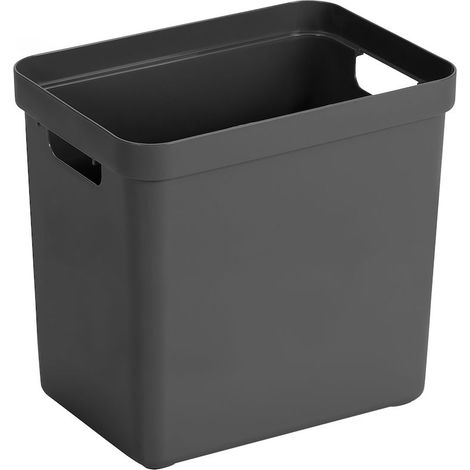 Sunware Aufbewahrungsbox Sigma Home mit Griffen 35 x 25 cm 25 L anthrazit Boxen, Körbchen & Kisten (1/2)