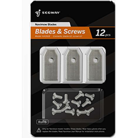 Kit lame 12 pezzi con viti per robot rasaerba BLUEBIRD SEGWAY Navimow serie H (1/2)