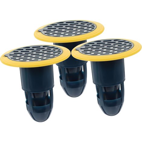 3-teiliges Set zur Geruchsneutralisierung von Bodenabläufen, Spülbeckensieb, Abflussstopfen, Waschbecken-Ablaufabdeckung, Badezimmerabflüsse, Abflüsse, Abdos Blau (1/5)