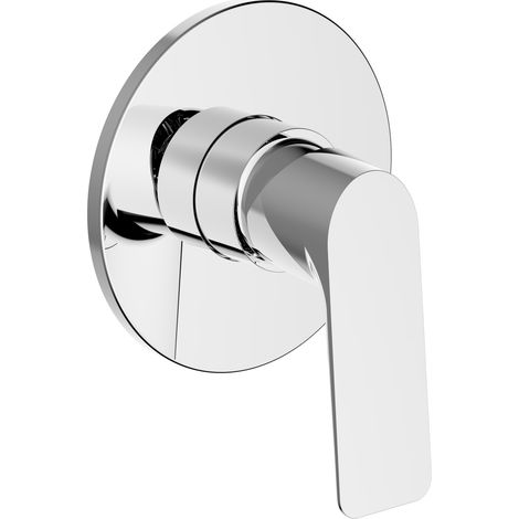 Mezclador cuerpo externo plato/palanca en latón cromado - WTS Teorema (1/3)