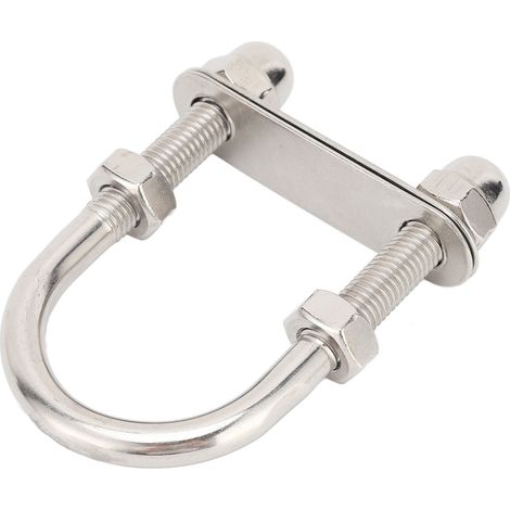 Boulons en U Marine M10x95x45mm Acier Inoxydable 316 Poli Miroir Accessoires Nautiques pour Yacht et Bateau, Fixations Résistantes à la Corrosion, Lot de 2 (1/5)