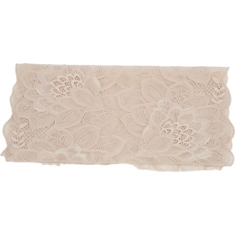 Bordure en dentelle de 23 cm de large, couleur chair (1/5)