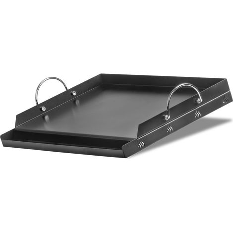 BBQ-Toro Stahl Keramik Grillplatte 63 x 41 cm, Keramikbeschichtete Grillplatte, Stahlgrillplatte