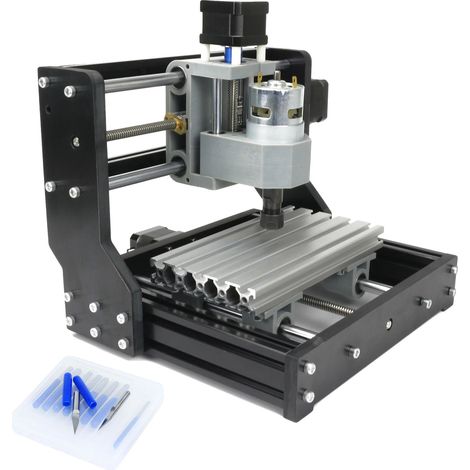 Machine de fraisage CNC, contrôle 3 axes, design compact, Pas de contrôleur à main, Pas de tête laser (1/2)