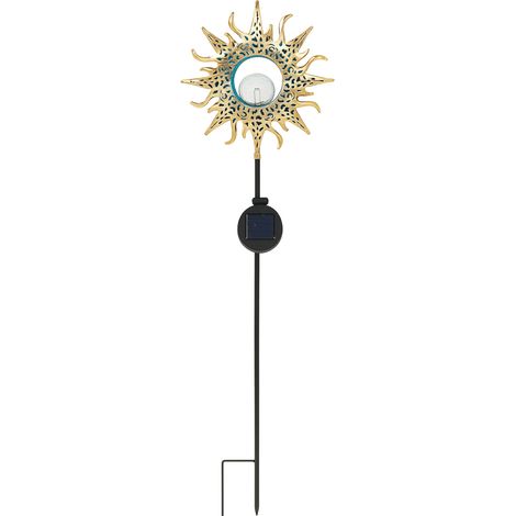 Lampe solaire décorative LED - ornement de jardin en métal (1/5)