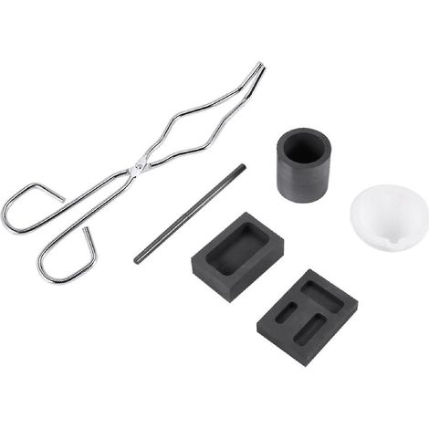 Kit de four de fusion d\'or et d\'argent résistant à la chaleur, 6 pièces, pour bijoux, métal, fusion, raffinage, forgeage (1/3)