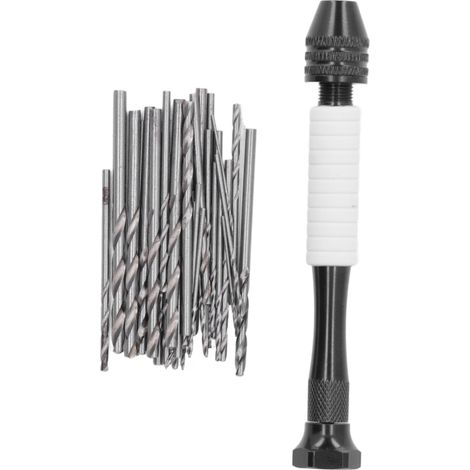 Ensemble de 49 forets à main en acier rapide, forets hélicoïdaux pour bois, plastique et caoutchouc. (1/5)