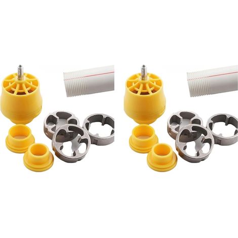 Lot de 2 Outils de Filetage en PVC pour Perceuse Électrique, Outil de Filetage en PVC pour Perceuse Électrique, Outil de Plomberie pour Filetage de Tuyau, Outil de Fabrication (1/5)