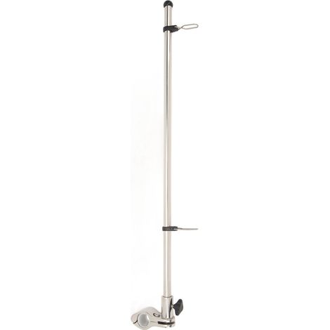 Jeffergarden Mt de drapeau monté sur Rail de qualité Marine, en acier inoxydable de 560mm, pour bateau, Yacht, Rail de diamètre de tuyau de 22.2 à 25mm (1/5)