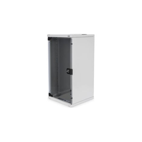 DIGITUS Armoire réseau 10 pouces - 12U - montage mural - HxLxP 592x312x300mm - profondeur utile 250mm - gris