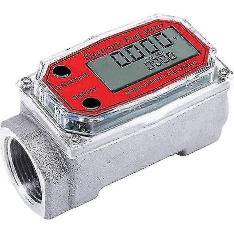 Débitmètre numérique à turbine 1 pouce avec écran LCD et compteur NPT, pour la mesure du débit de carburant Walkbee (1/4)