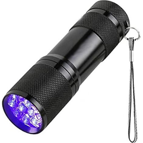 Multifunktions-UV-Taschenlampe (395 nm): Nachweis von Lecks, Tierurin, Skorpionen, Bettwanzen, Banknoten, Mineralien und Flecken. Batterie nicht enthalten. (1/5)