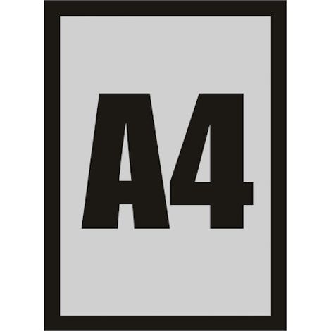 Cornice magnetica per poster formato A4, nera (1/3)