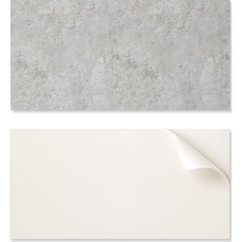 Baldosas decorativas de vinilo con gr谩ficos para cocina o ba帽o, textura de hormig贸n visto, 10x40x20 cm.