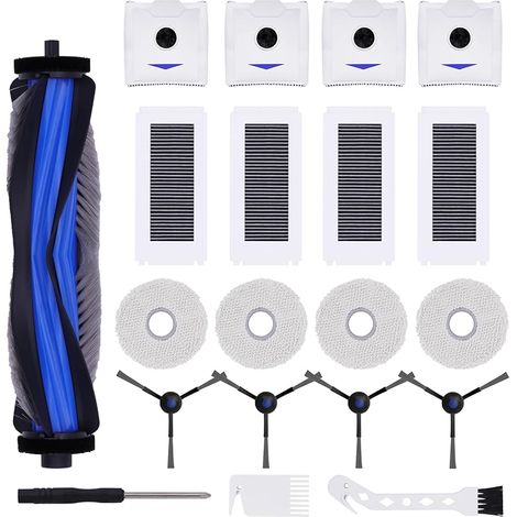 Juego de 20 piezas de repuesto FOREHILL para aspiradora Ecovacs Deebot N30 Pro, incluye 1 cepillo principal y 4 cepillos de repuesto. (1/5)