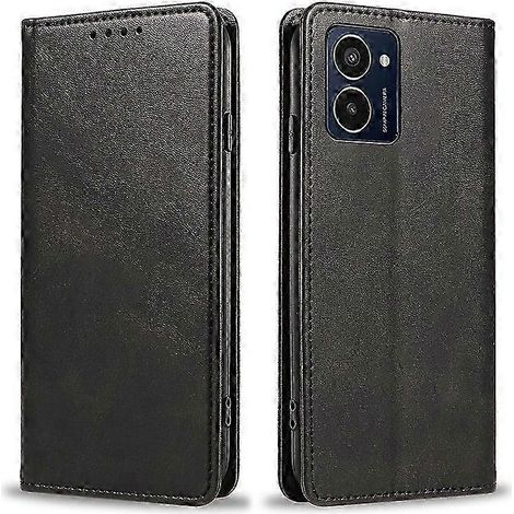 Étui magnétique en cuir premium pour HMD Pulse Pro - Coque porte-cartes avec fermeture aimantée, poches intégrées, protection robuste, style élégant et pratique (1/5)