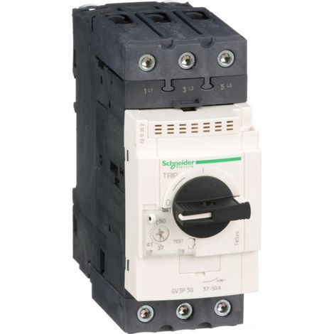disjoncteur moteur - tesys gv3 - 3 pôles - 50a - schneider electric gv3p50 (1/6)