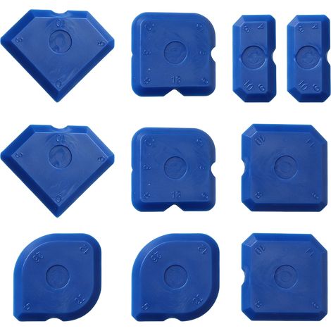 10 outils de calfeutrage, applicateur de mastic silicone, lissage et profilage, grattoir réutilisable pour joints cuisine, salle de bain, fenêtre, évier (1/5)