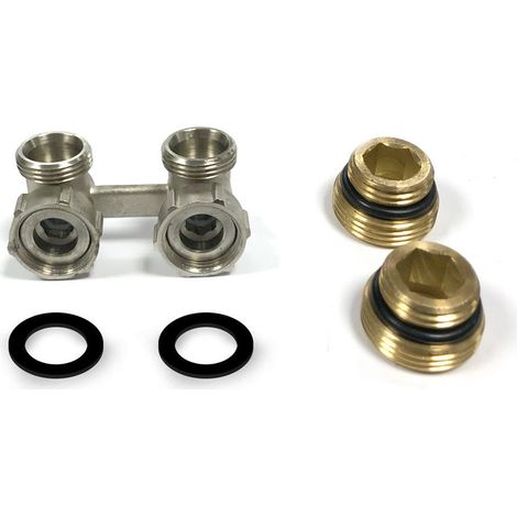 Hahnblock Durchgang Eck 3/4“ AG x 1/2“ Eurokonus Heizkörper Anschluss Hahnblock Durchgang Eck 3/4" AG x 1/2" Eurokonus Heizkörper Anschluss (1/4)