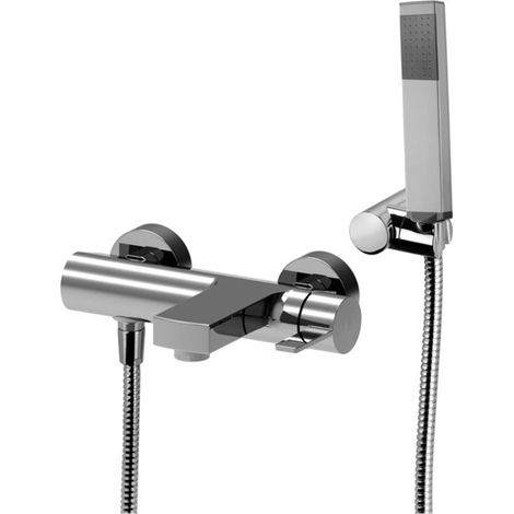 Miscelatore esterno per vasca con deviatore Paffoni serie Rock RO023CR  Cromato - Ottone (1/3)