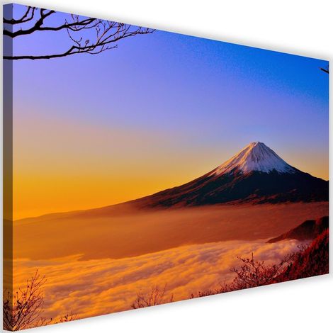 Cadre déco mont Fuji paysage de montagne 90x60 (1/5)
