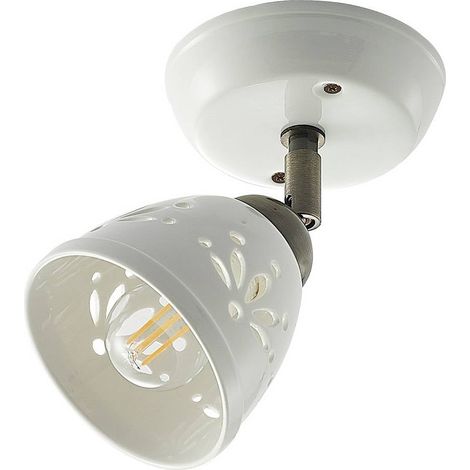 Lindby 'Sanrike' in Bianco da Ceramica