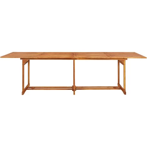Maison Exclusive - Mesa de comedor jardín 280x90x75 cm madera mac (1/5)
