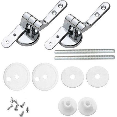 YMYNY Lot de 2 charnières universelles pour abattant de toilette avec fixations - 3,5