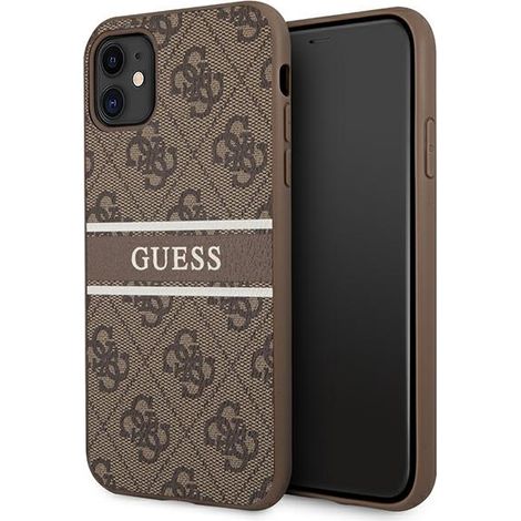 Hülle für iPhone 11 Guess 4G Streifenbraun (1/5)