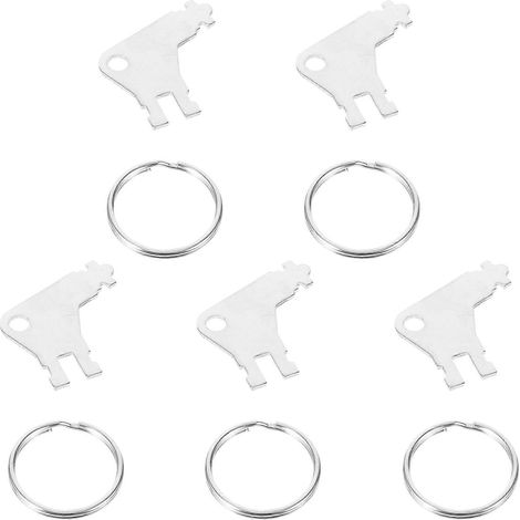 Lot de 5 clés pour distributeur de papier essuie-tout et de papier toilette (pièces de rechange)-3x3cm