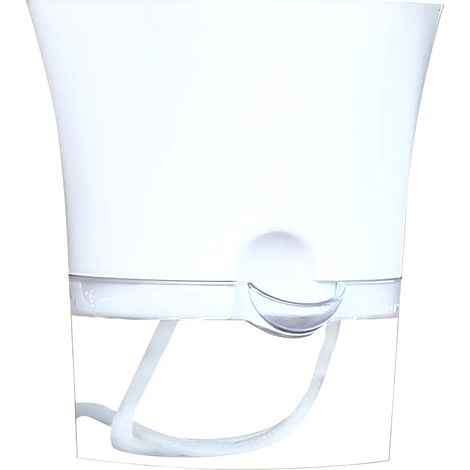 Pot de fleurs suspendu en imitation rotin avec motif en L (1/5)