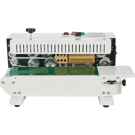 Kontinuierliche Bandversiegelungsmaschine, digitale Temperaturregelung, langlebige Aluminiumkonstruktion, Rot (1/2)