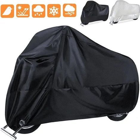 Housse Moto Étanche Extérieure et Intérieure, Scooter, Tissu Résistant à l'Usure, Protection Saisonnière Anti-poussière et Anti-UV (1/5)