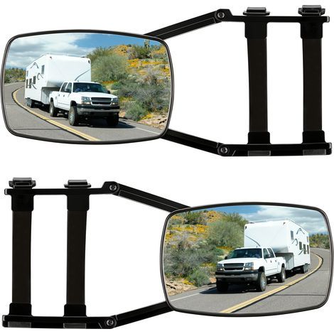 Mirage arrière universel pour camion – 190 x 127 mm de surface – Support réglable – Installation rapide avec cordon – Grand angle de vision (1/5)