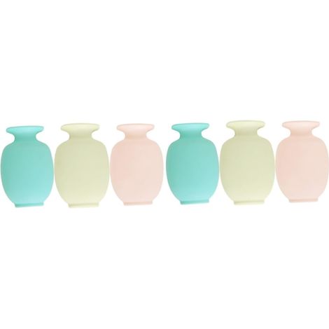 6 Pièces Sticker Mural Vase créatif décor de Mur de Fleur jardinière Suspendue décoration d'intérieur décoration Murale Pots de Plantes Suspendus Pots de Fleurs Suspendus Pot Mural (1/5)