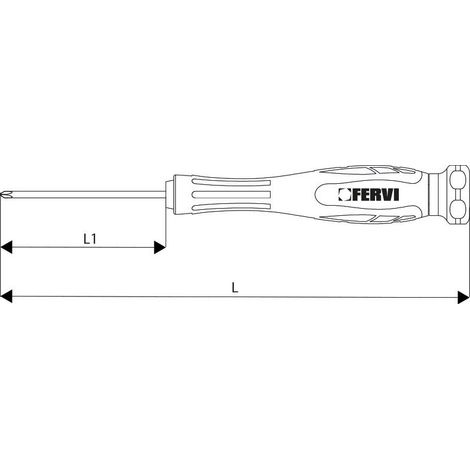 Tournevis de precision cruciforme phillips ph 00
