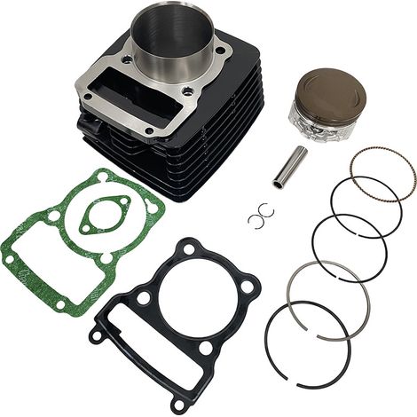 Motorcycle cylinder, compatible with Vento Tornado 250 and Rocketman 250 cylinders with cylinder liners and 67mm extended pistons. (1/4)