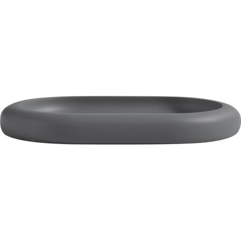 PLATEAU EN POLYRESINE ZAC GRIS CHARBON SPIRELLA (1/3)