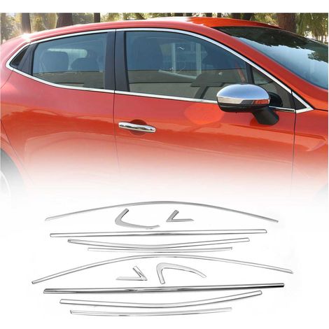 OMAC Garniture de Fenêtre pour Renault Clio V Hatchback 2019-2025 Acier INOX 12Pcs (1/5)