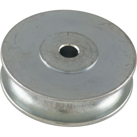 Seilrolle ø 50 mm breites Modell mit Gleitlager (Flaschenzug) für Seil ø 10 mm