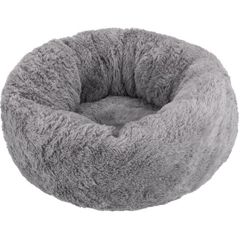 Lit rond pour animaux en peluche douce – Diamètre 34 cm – Rembourrage en coton – Base antidérapante pour sécurité – Primematik (1/5)