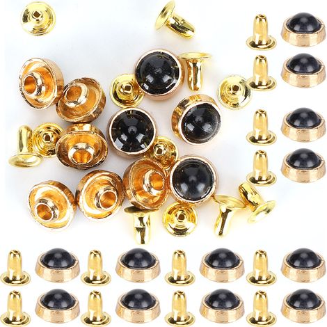 Clous Rivets En Alliage De Zinc 8Mm Pour Cuir Vêtements Chaussages Sacs - Lot De 100 Pièces (1/5)