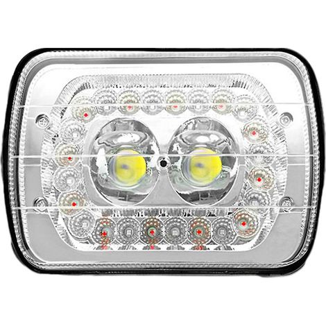 Paire de phares de voiture à 2 LED de 7 pouces, robustes et modifiés pour SUV (1/5)