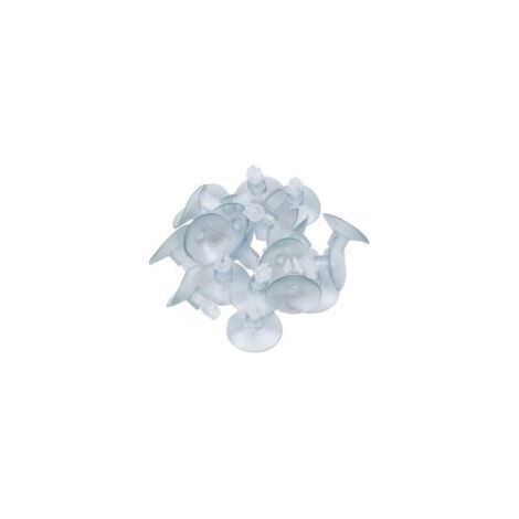 Transparente Aquarium-Saugnäpfe, 20 Stück, 5 mm, mit Schlauchhalterungen – Crezuo