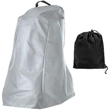 Housse de Nettoyeur Piscine Couverture Panier Ourlet élastique Imperméable pour Robots Nettoyeurs avec Poigné, Gris - (1/5)