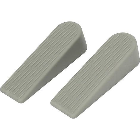 Robuster, rutschfester Türstopper aus Gummi, 100 mm, grau, 2er-Pack, für Zuhause und Büro (1/3)