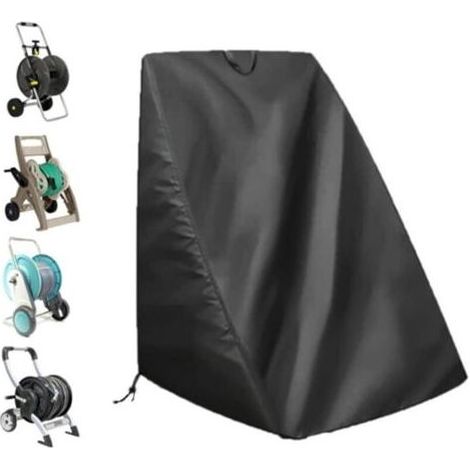 Housse De Protection Pour Enrouleur De Tuyau D'Arrosage Imperméable Portable Pour Patio Anti-Poussière Pour Support De Tuyau D'Arrosage Taille Noir (1/4)