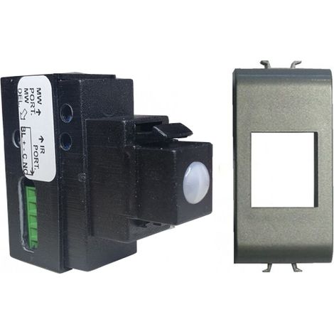 Sirsen a doppia tecnologia filare universale compatibile Gewiss Chorus argento - DT-KEY