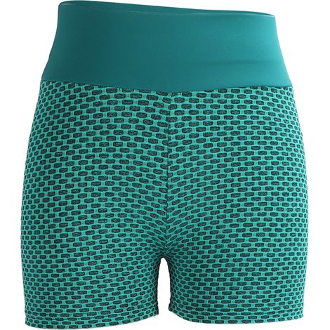 Short cycliste taille haute femme, shorty yoga running salle de sport, ceinture élastique, cuissard de fitness pour femme. (1/5)