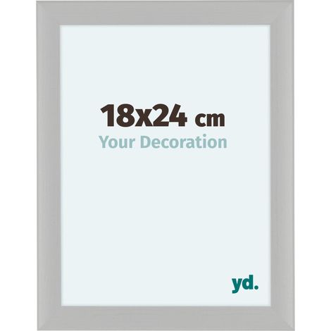 yd. - Cadre photo 48x64 - Blanc Grain de Bois - MDF - Como (1/5)